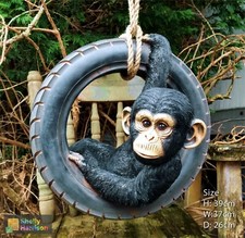 monkey on his tyre, adorable chap on his rope swing, 