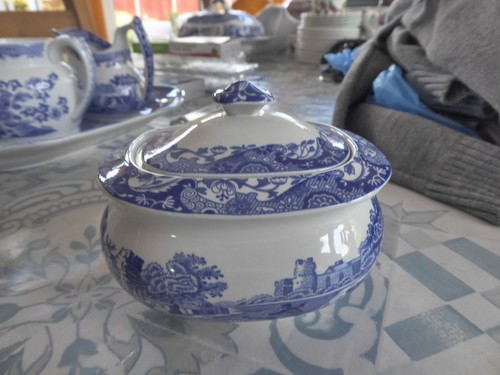 Spode blue italian lidded - italian,