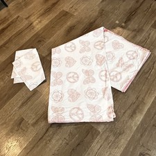 Ikea Vanskaplig Duvet Cover Heart Peace Signs Butterflies Pink Reversible Twin