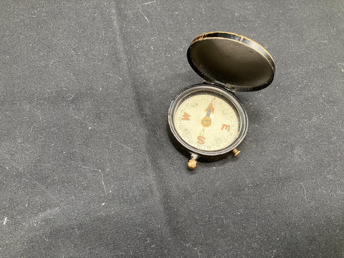 Vintage pocket compass with - vintage,