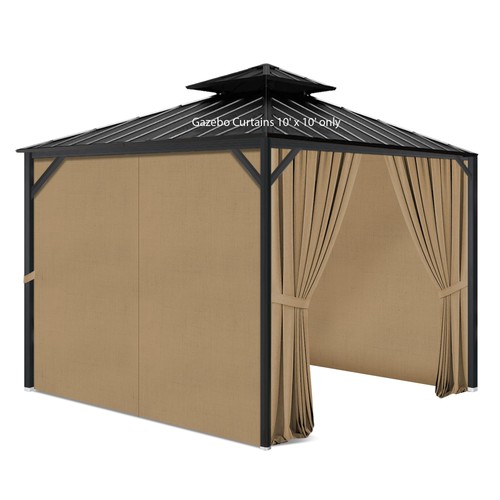 Gazebo privacy curtains x - curtains,