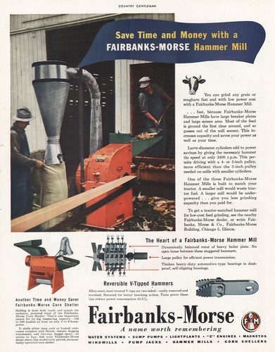 1945 fairbanks morse hammer - fairbanks, morse: