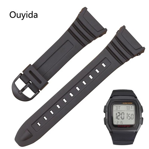 18mm silicone rubber watch - silicone/rubber,