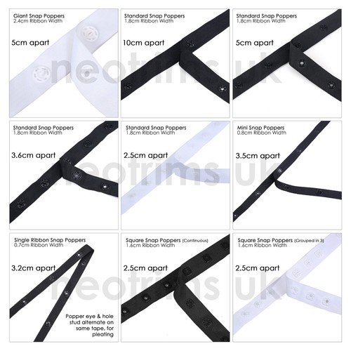 Snap popper tape fasten press - popper, fasten,press