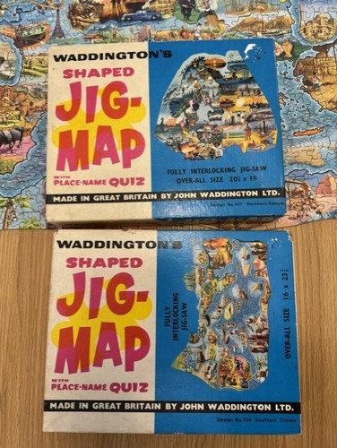 Waddington shaped jig map - waddington's,