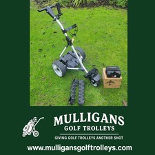 USED PRO RIDER ELECTRIC GOLF TROLLEY with NEW 27 HOLE LITHIUM BATTERY