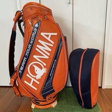 Honma Tour World Orange multifunctional cart bag golf caddy bag rare japan used