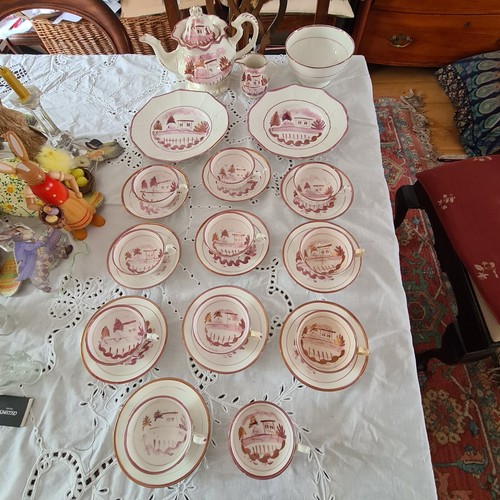 Antique english tea - english, plates