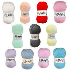 Woolcraft Babycare 100g Soft DK Double Knitting Yarn Baby Care Wool Children UK