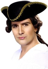 Smiffys Dick Turpin Tricorn Hat, Black