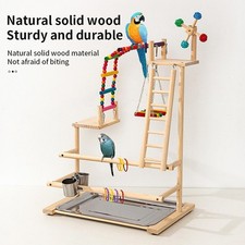 Parrot Playstand Bird Playground Sturdy Stable Base Play Gym Multifunctional
