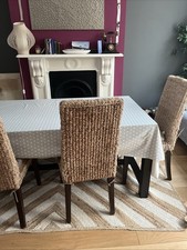 Dining Table And 4 Dining Chairs Plus Long Bench Made By Lombok / habitat