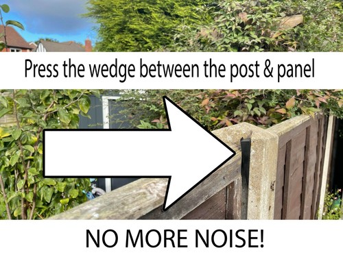 Anti rattle fence - x, panel