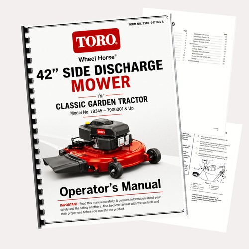 Toro wheel horse side - horse, 42"