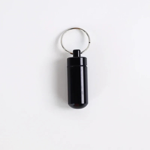 Keychain pill holder organizer - holder,