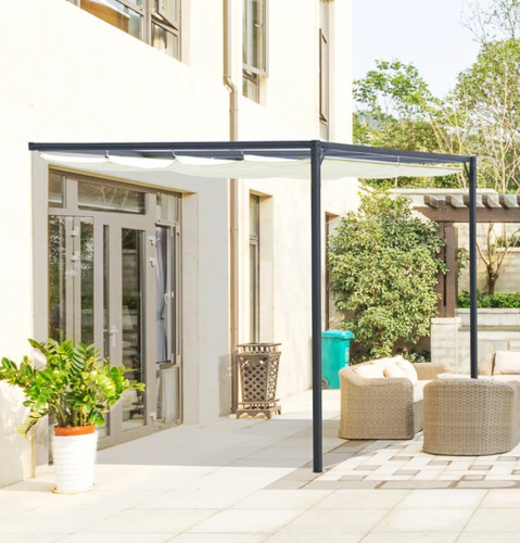 Wall mounted pergola lean - pergola, to