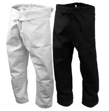 14 oz Ultra Heavy Karate Pants Cotton Uniform Martial Arts Gi Black or White