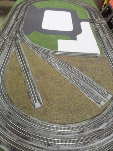 Model train layout - model,