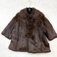 Vintage Brown Rabbit Fur Coat