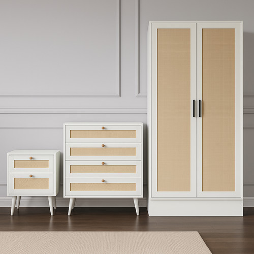 Rattan chest drawers - chest,