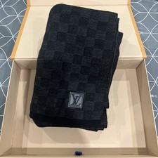 Louis Vuitton LV scarf black unisex