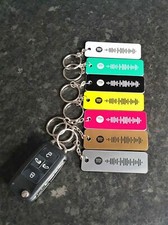 Song, music Laser Engraved Acrylic Keyring - Fathers Day Birthday Anniversary