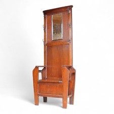 Art Deco Oak Hall Stand 1930s