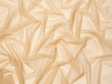 Minerva Divine Stretch Tulle Fabric Beige - per metre