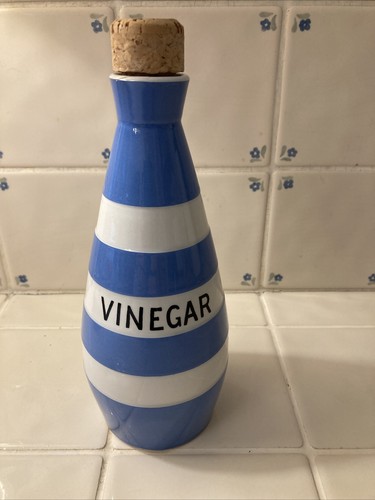 Green cornishware vinegar - t,