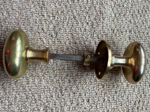 Antique brass door knobs - antique,