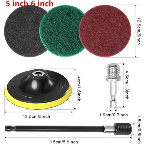 Flocking scuff pads drill - scuff,