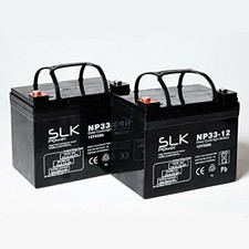 MOBILiTY SCOOTER BATTERIES 2 x 12v 33ah MOBILITY BATTERIES AS 30ah 32ah 34ah 35a