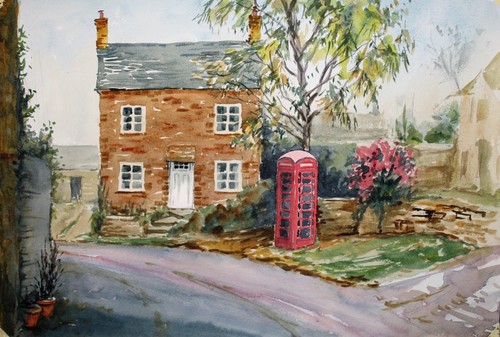 Red phone box - lower, heyford