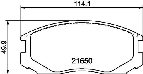 Trupart dp7759 front brake - trupart, pad