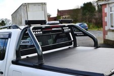 Roll Bar + LEDs + Brake Light+Tonneau Cover For Mitsubishi L200 2015 -2019 BLACK