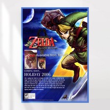 ZELDA TWILIGHT PRINCESS POSTER Wii Gamecube Advert Advertising Art A4 A3 A2 A1