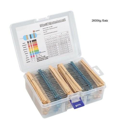 2600pcs resistors assortment - 2600pcs,