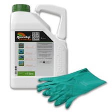 5L ROUNDUP PRO VANTAGE 480 STRONG WEED KILLER WITH FREE GLOVES WEEDS
