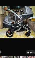 Infababy Duo Double Buggy and pushchair for twins and can be used as a single.