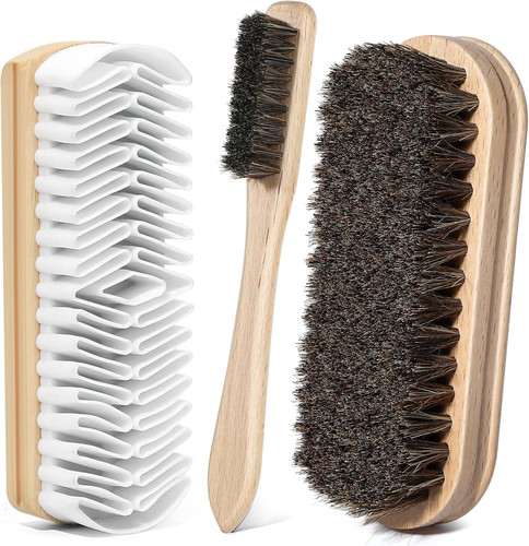 Shoe cleaning brush kit with - shoe,