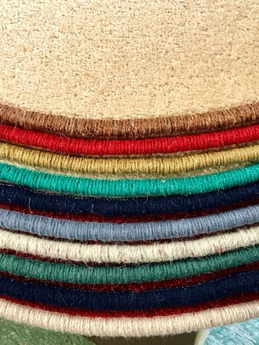 Carpet whipping tape edge - carpet, whipping/tape