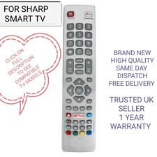 SHARP AQUOS SMART TV REMOTE REPLACEMENT- SHWRMC0121 YOUTUBE-NETFLIX- FPLAY BUTON