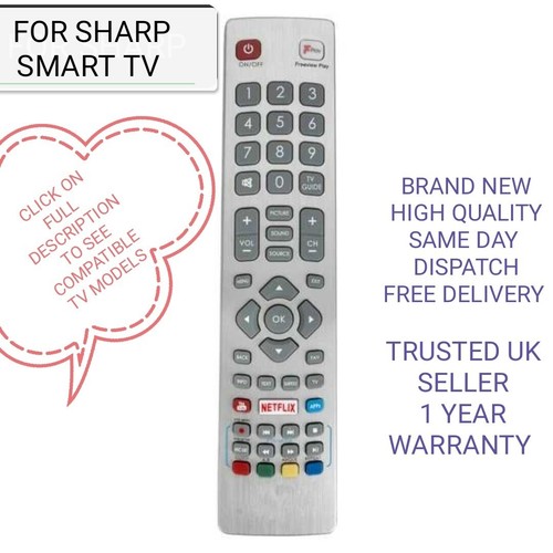 Sharp aquos smart - smart, remote