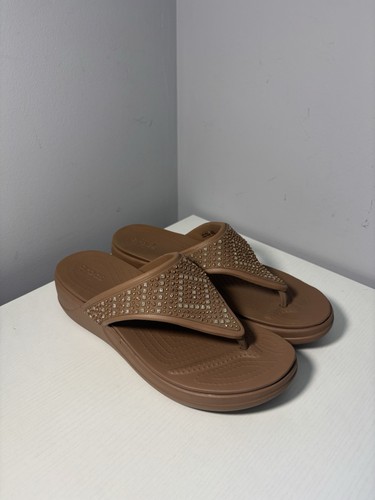 Crocs monterey shimmer wedge - shimmer,