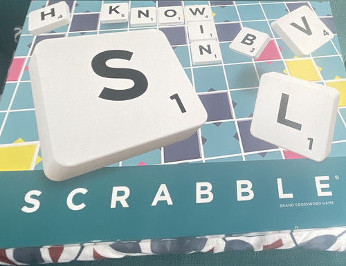 Mattel scrabble travel board - mattel,
