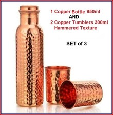 100% Copper Hammered Water