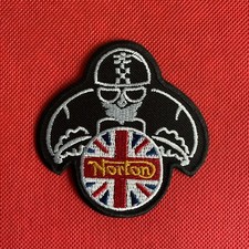 Norton Classic Motorcycle Style Embroidered Iron On/Sew On Badge/ Patch