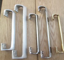 1 X Cranked Oval Grip Door Pull Handle Off Set Handle