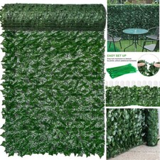 9M Artificial Hedge Ivy Leaf Screening Trellis Garden Fence Wall Balcony Privacy