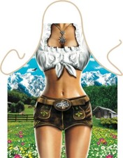 Ladies Barbecue Apron Sexy Alpen-Girl Bayern Küchen-schürze Merry Koch-Schürze
